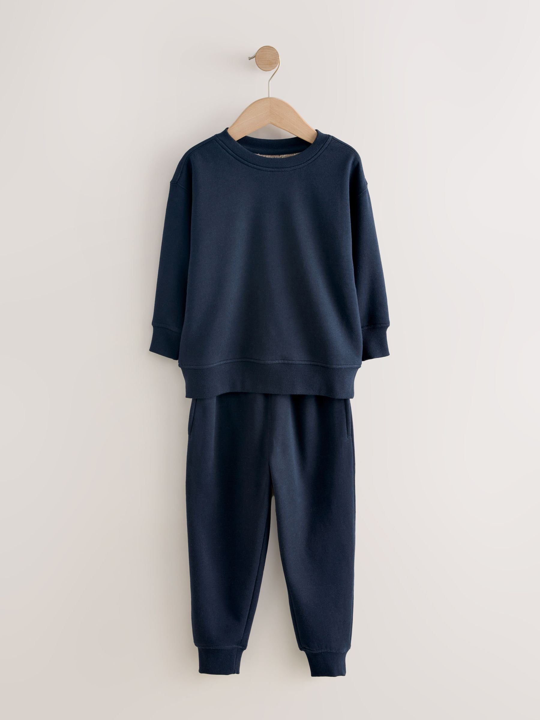 Navy Single Cosy Fleece Pyjamas (3-16yrs) image 4