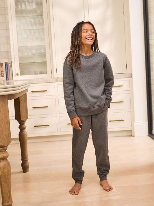 Grey Single Cosy Fleece Pyjamas (3-16yrs) image 1