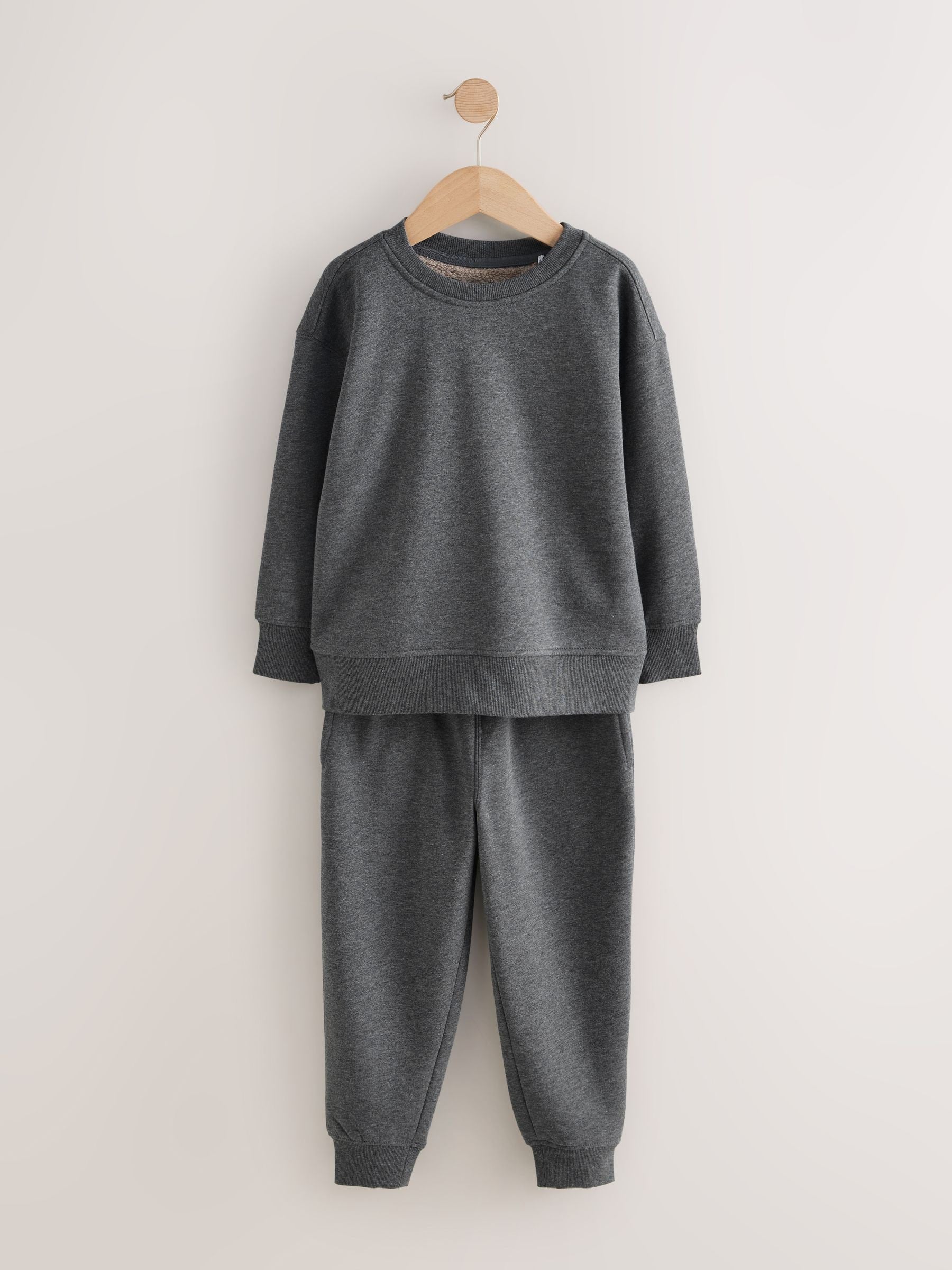 Grey Single Cosy Fleece Pyjamas (3-16yrs) image 6