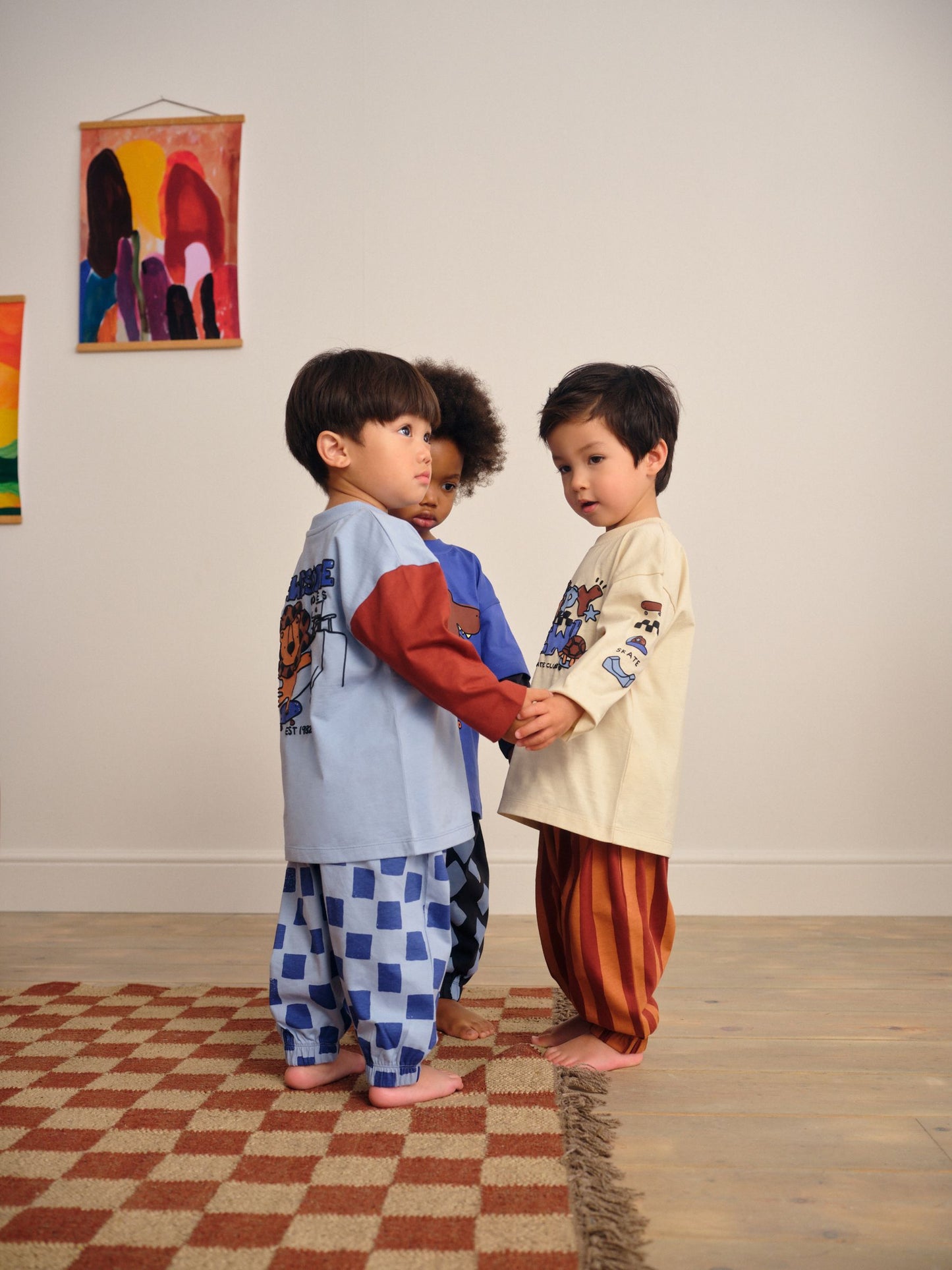 Blue/Brown Dinosaur Oversized Pyjamas 3 Pack (9mths-10yrs) image 4