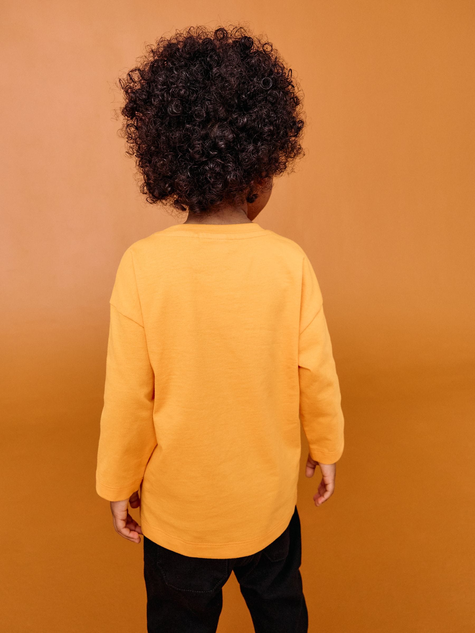 Orange Glow in the Dark Mickey Mouse Halloween Long Sleeve T-Shirt (3mths-8yrs) image 3