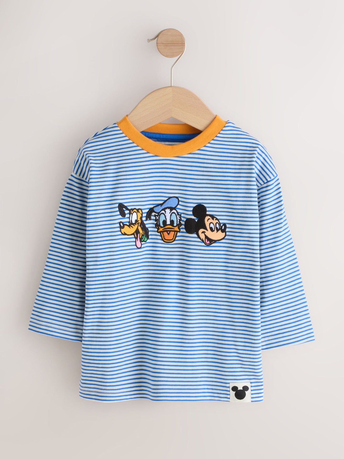 Dsiney Kidz - Blue/Ecru Mickey Mouse Long Sleeve T-Shirt (3mths-8yrs) image 1