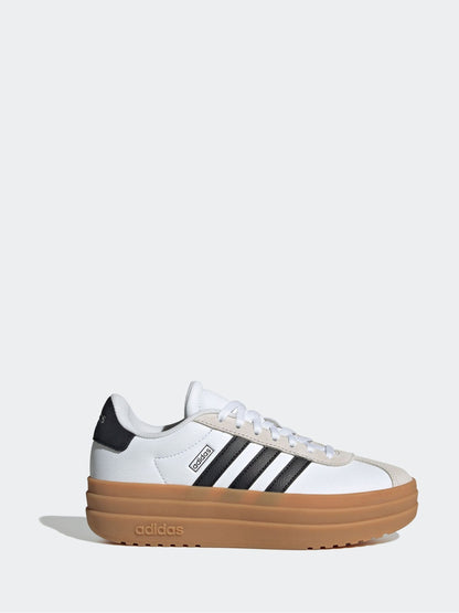adidas White VL Court Bold Lace Junior Trainers image 1