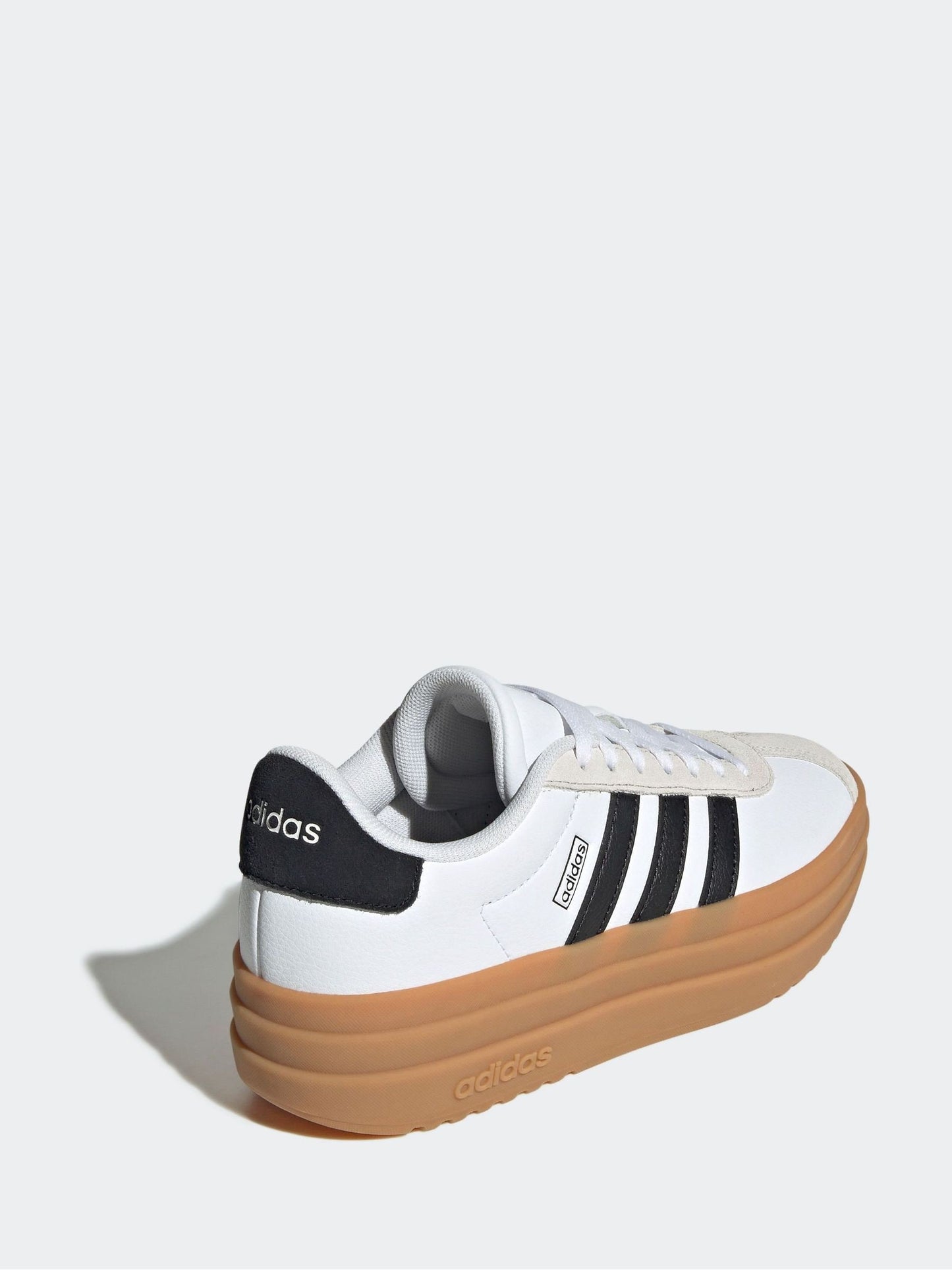 adidas White VL Court Bold Lace Junior Trainers image 4