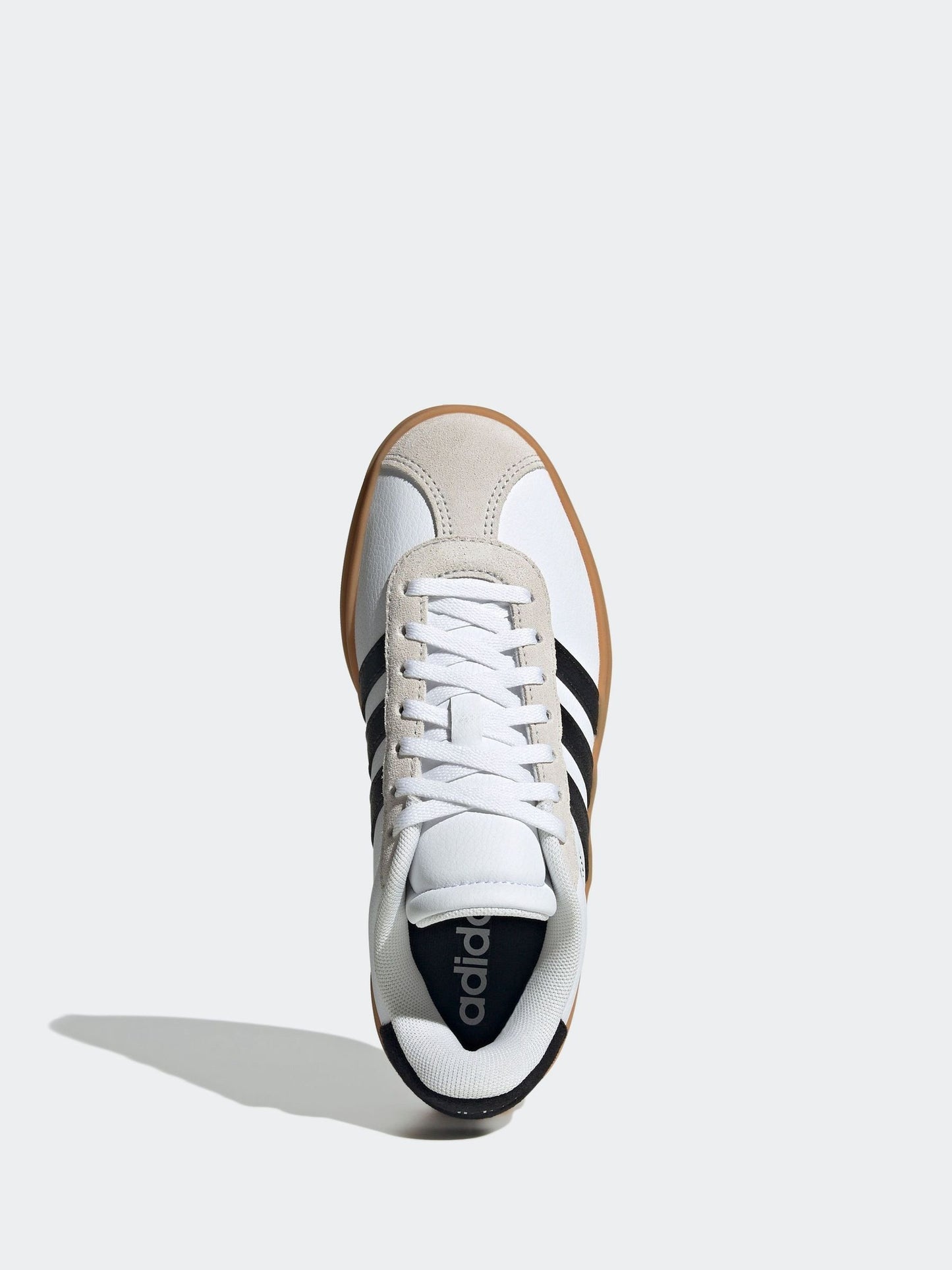 adidas White VL Court Bold Lace Junior Trainers image 6