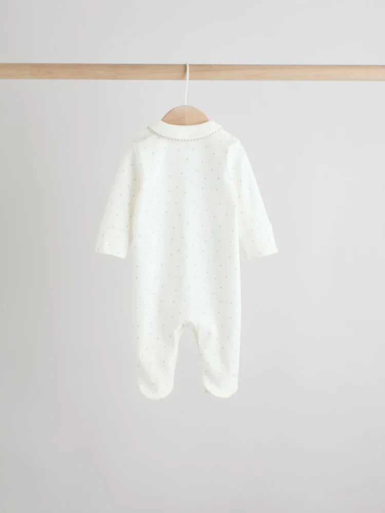 White Ground Sleepsuits 3 Pack (0-2yrs)