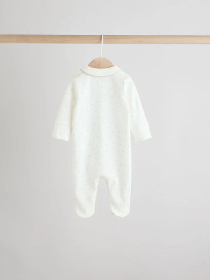 White Ground Sleepsuits 3 Pack (0-2yrs)