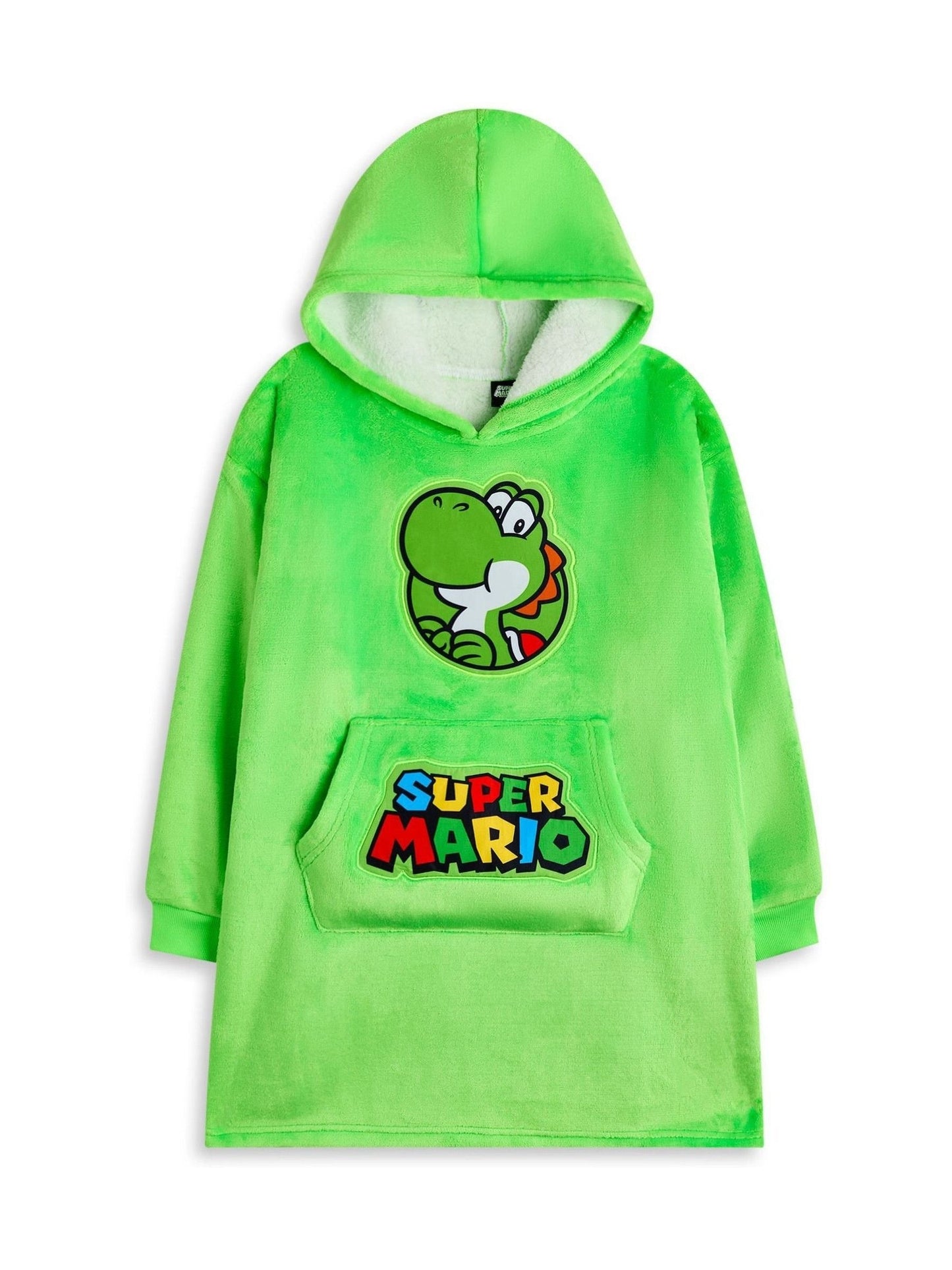 Dsiney Kidz - Vanilla Underground Green Kids Super Mario Character Blanket Hoodie image 1