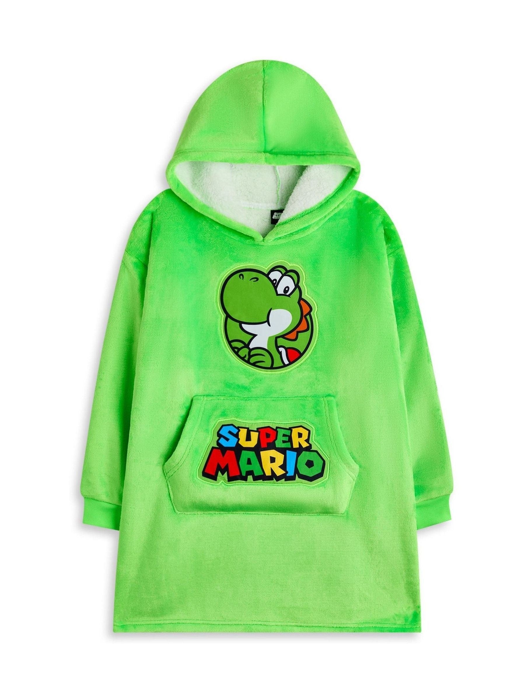 Dsiney Kidz - Vanilla Underground Green Kids Super Mario Character Blanket Hoodie image 1