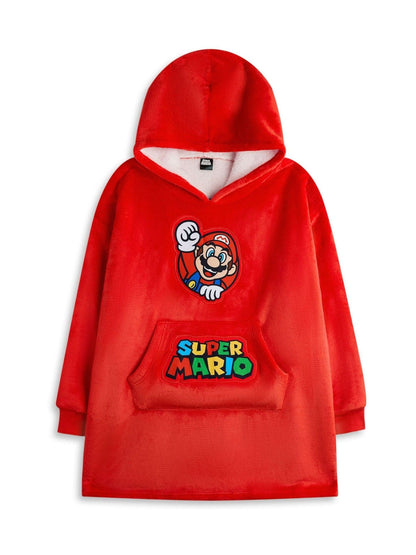 Dsiney Kidz - Vanilla Underground Red Kids Super Mario Character Blanket Hoodie image 1