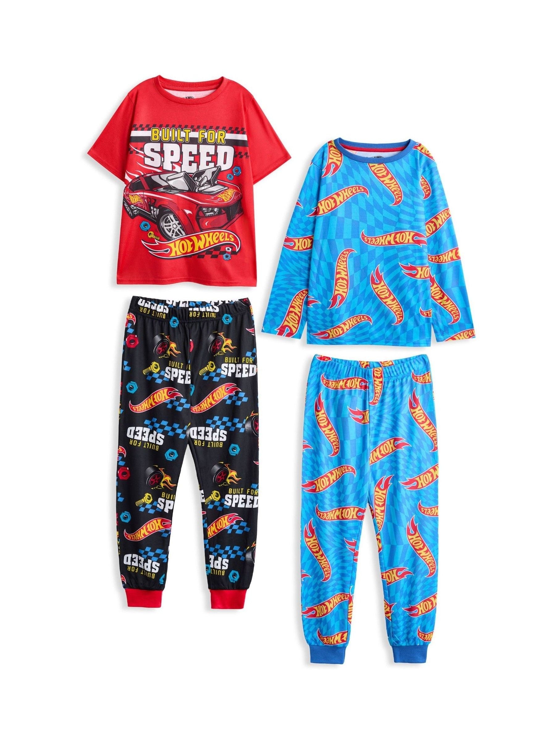 Dsiney Kidz - Vanilla Underground Blue Boys Hot Wheels Pyjamas 2 Pack image 1