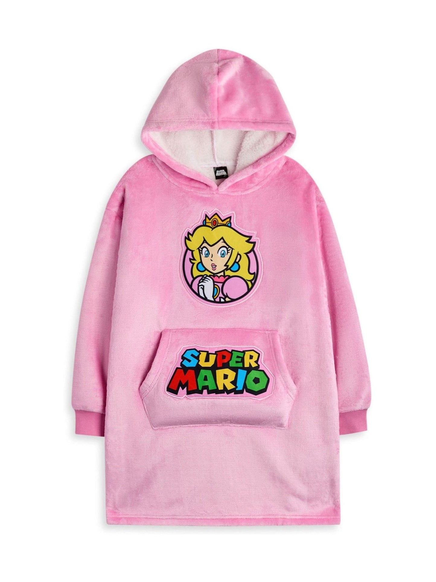 Dsiney Kidz - Vanilla Underground Pink Kids Super Mario Character Blanket Hoodie image 1