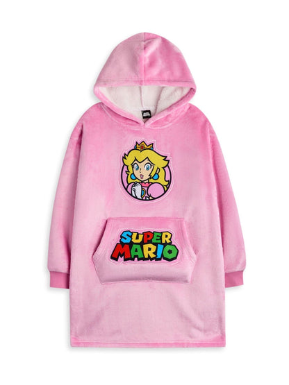 Dsiney Kidz - Vanilla Underground Pink Kids Super Mario Character Blanket Hoodie image 1