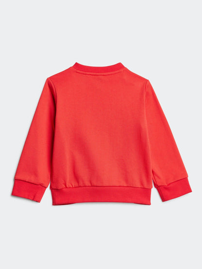 Dsiney Kidz - adidas Red Essentials Infant Kids  Sweat Top & Joggers Set image 3