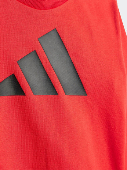 Dsiney Kidz - adidas Red Essentials Infant Kids  Sweat Top & Joggers Set image 5