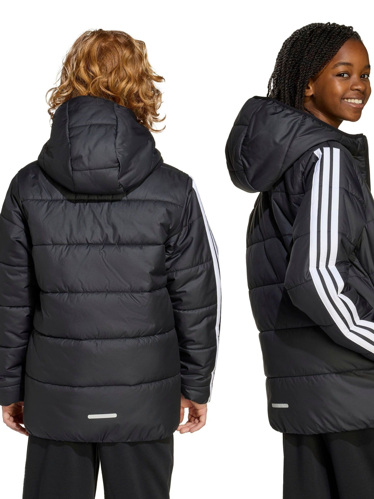 Dsiney Kidz - adidas Black Essentials 3-Stripes Padded Kids Jacket image 2