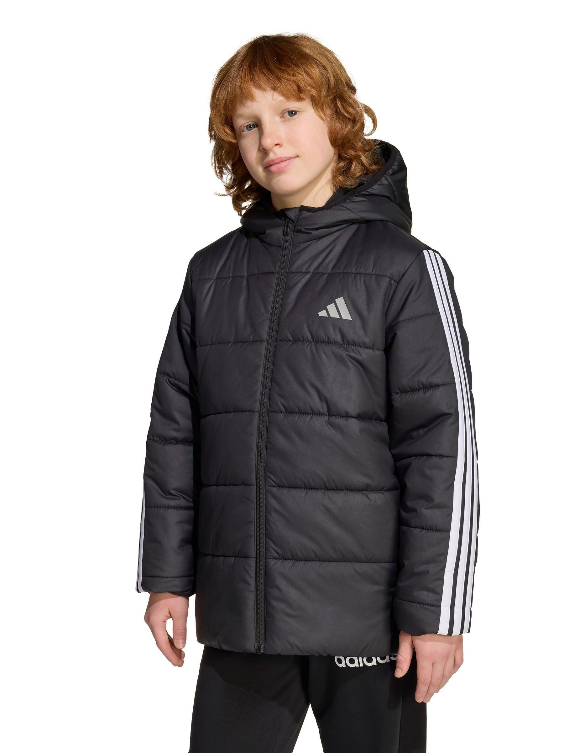 Dsiney Kidz - adidas Black Essentials 3-Stripes Padded Kids Jacket image 3