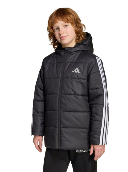 Dsiney Kidz - adidas Black Essentials 3-Stripes Padded Kids Jacket image 3