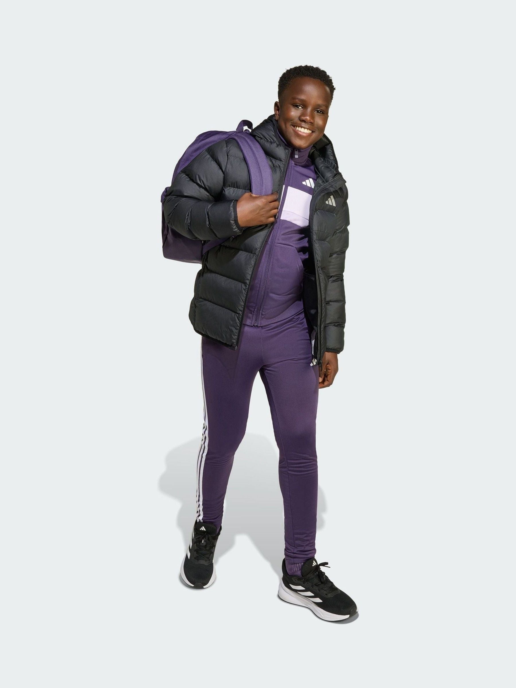 Dsiney Kidz - adidas Black Synthetic Down Kids Jacket image 2