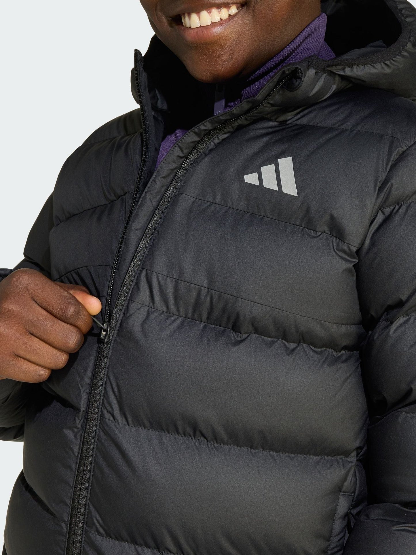 Dsiney Kidz - adidas Black Synthetic Down Kids Jacket image 4