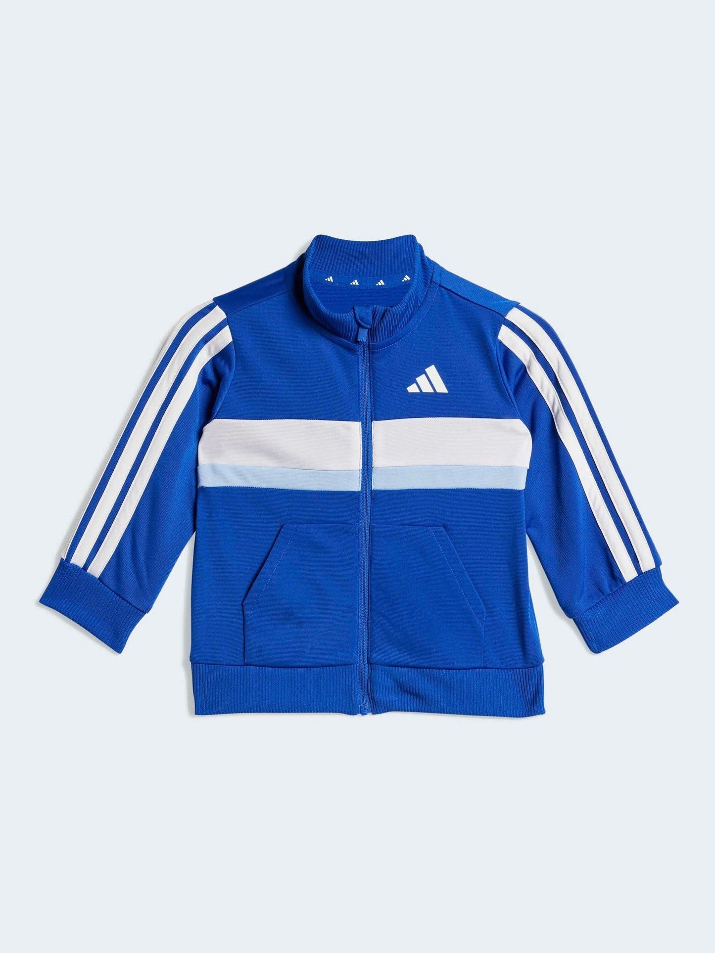 adidas Blue Seasonal Essentials Tiberio 3-Stripes Tricot Tracksuit Infant Kids image 2