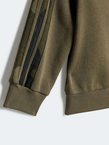 adidas Green Essentials Camo Fleece Infant Kids Sweatshirt & Joggers Set image 6