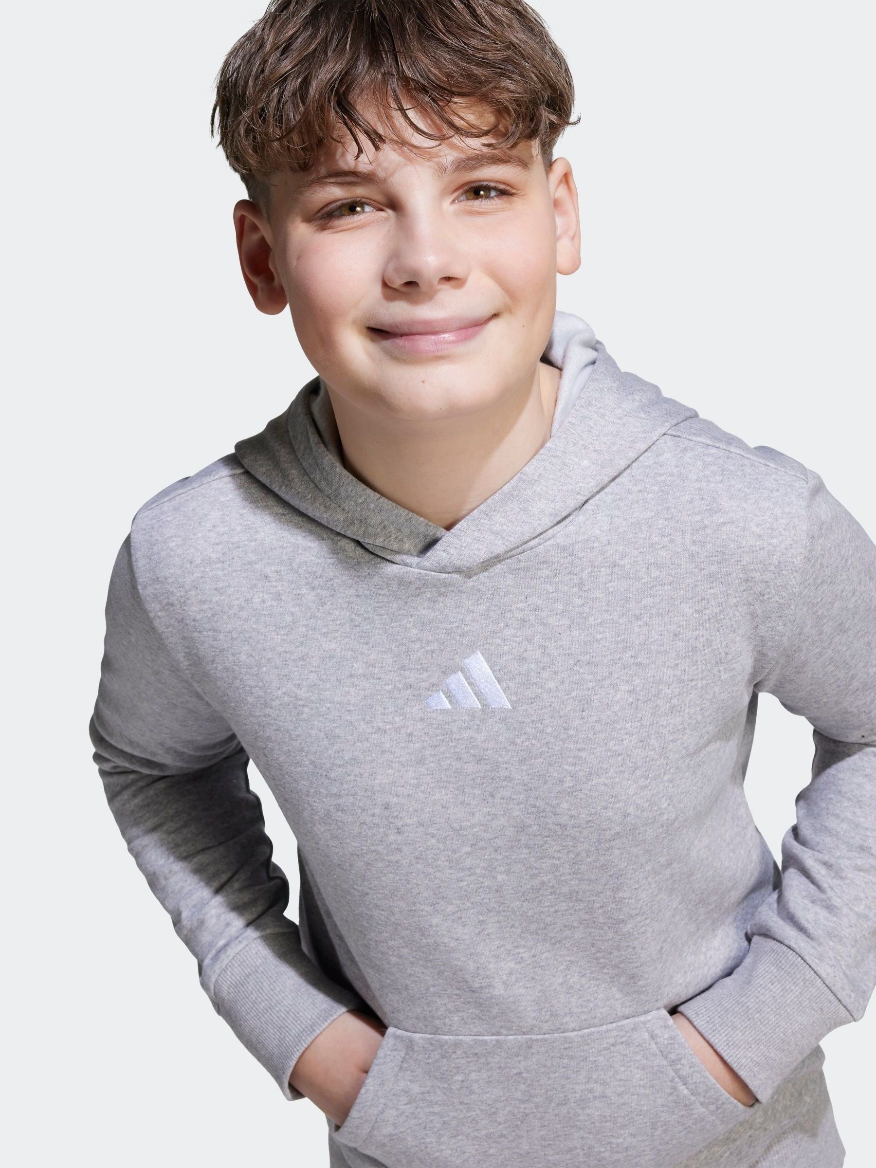 Dsiney Kidz - adidas Grey Essentials Kids Hoodie image 3