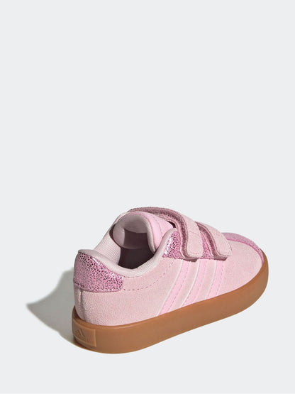 adidas Pink VL Court 3.0 Hook and Loop Kids Trainers image 4