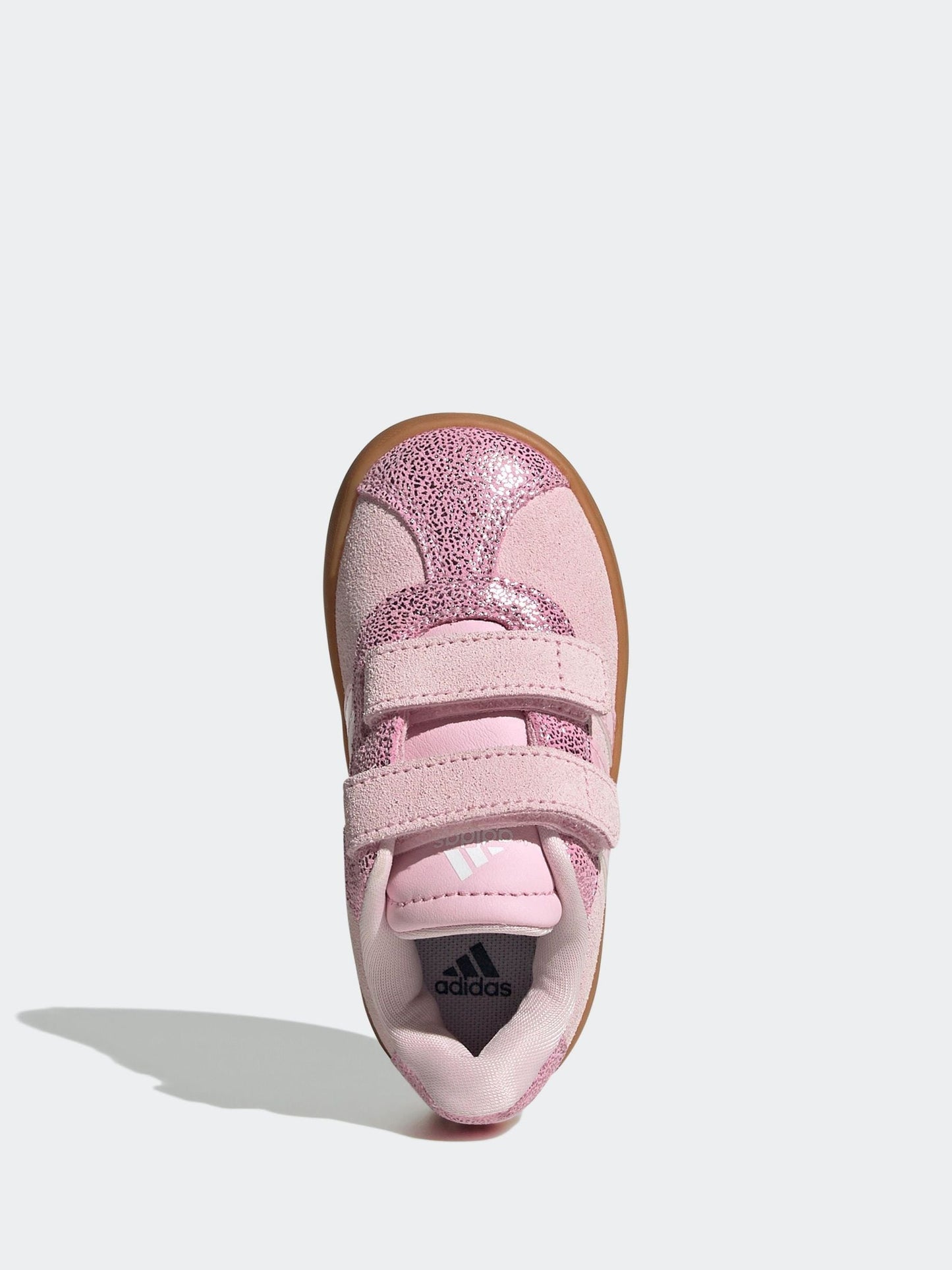 adidas Pink VL Court 3.0 Hook and Loop Kids Trainers image 6