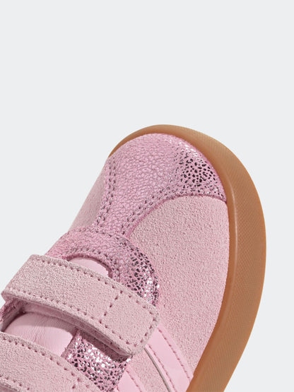 adidas Pink VL Court 3.0 Hook and Loop Kids Trainers image 9