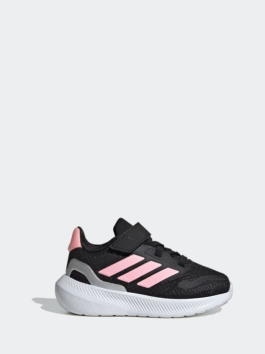 adidas Black/Pink Runfalcon 5 Hook and Loop Easy On Infant Trainers image 1