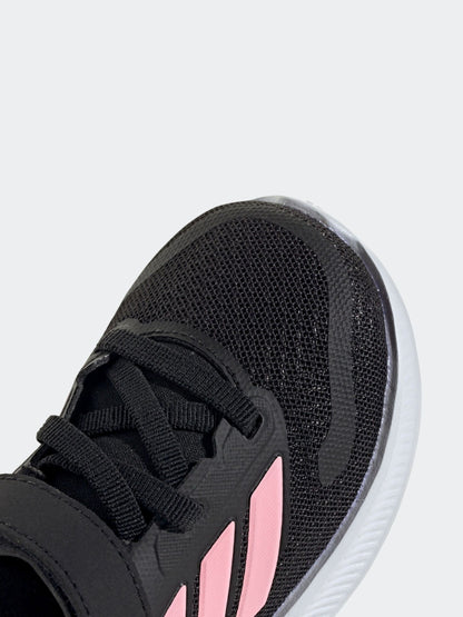 adidas Black/Pink Runfalcon 5 Hook and Loop Easy On Infant Trainers image 8