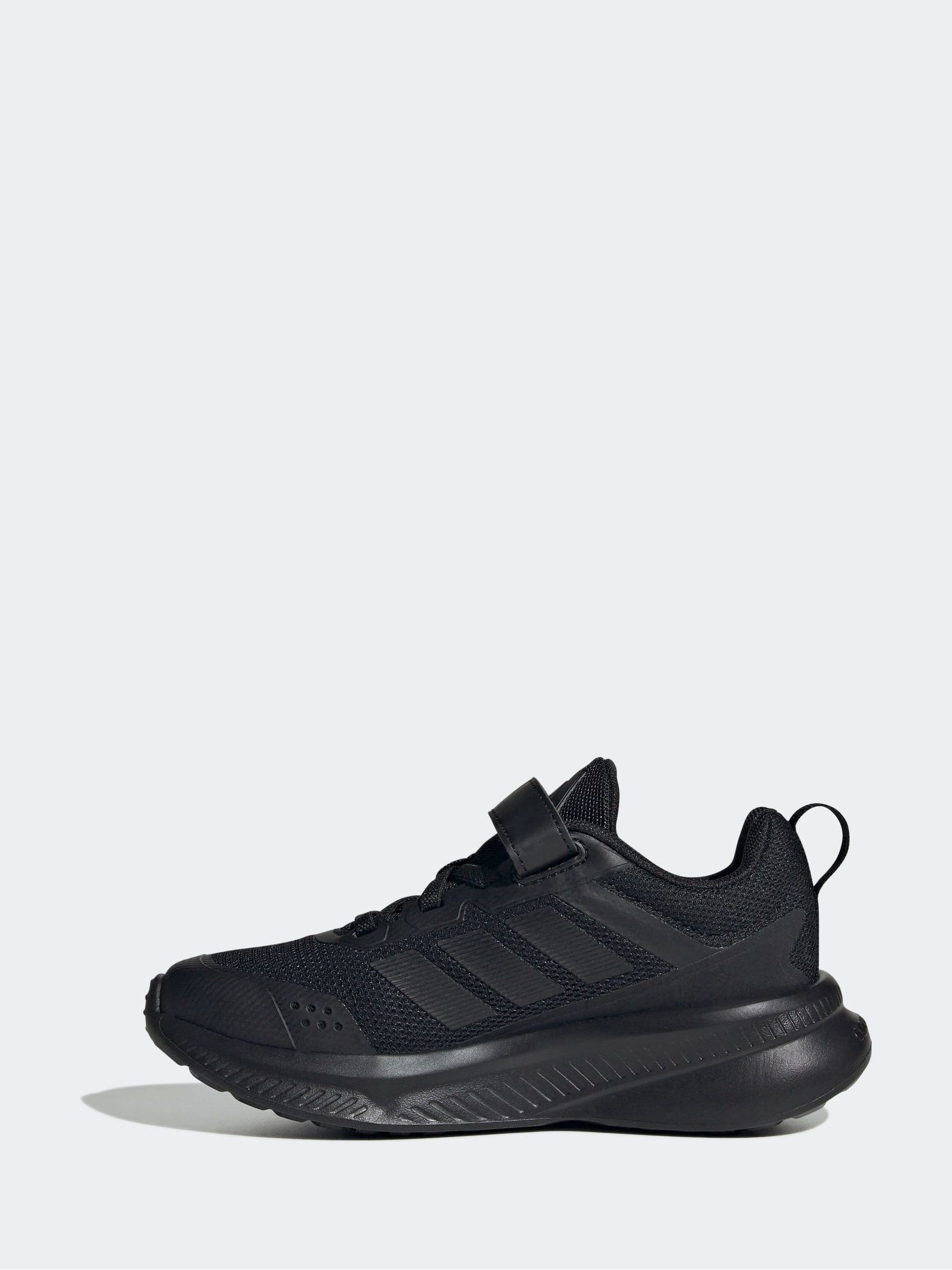 adidas Black Fortarun 4.0 Hook and Loop Kids Trainers image 2