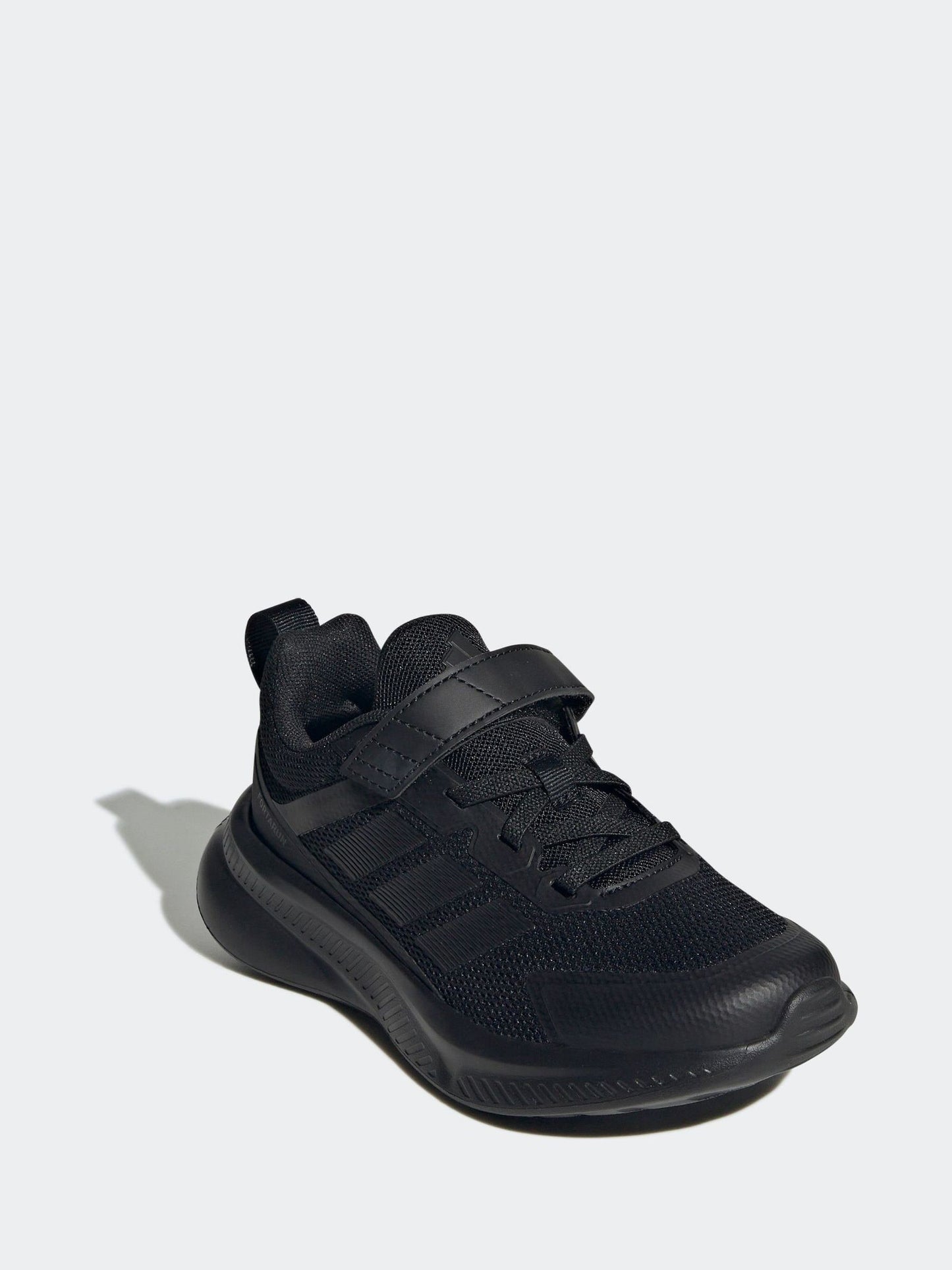 adidas Black Fortarun 4.0 Hook and Loop Kids Trainers image 3