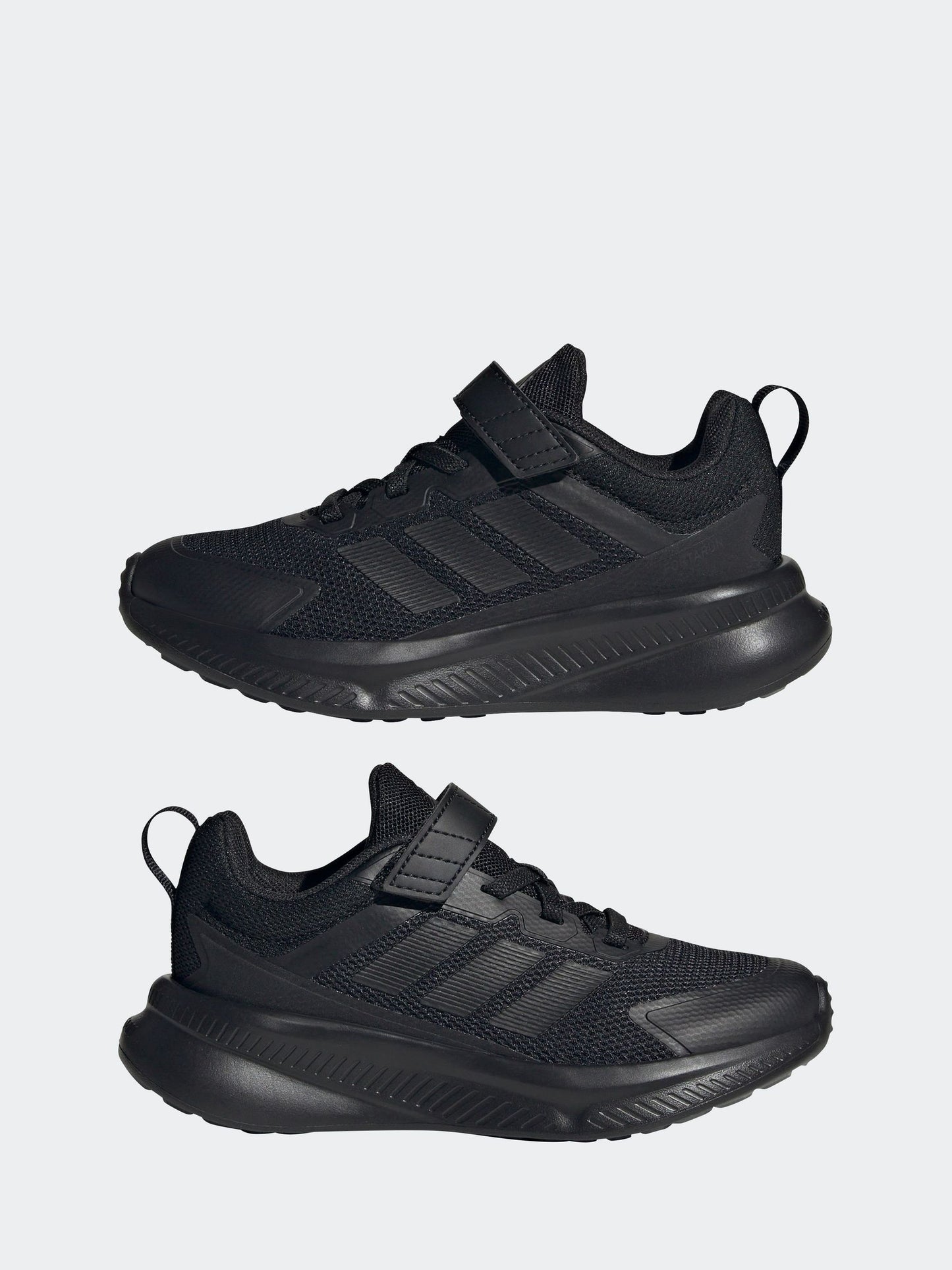adidas Black Fortarun 4.0 Hook and Loop Kids Trainers image 7