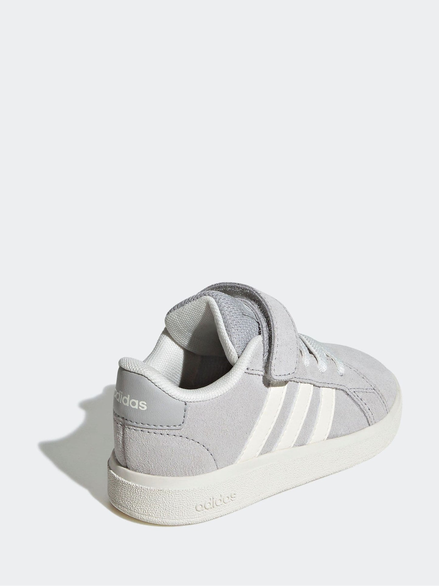 adidas Grey Grand Court 2.0 Elastic Lace Infant Trainers image 4