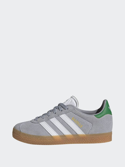 adidas Originals Grey/White Gazelle Kids Trainers image 10