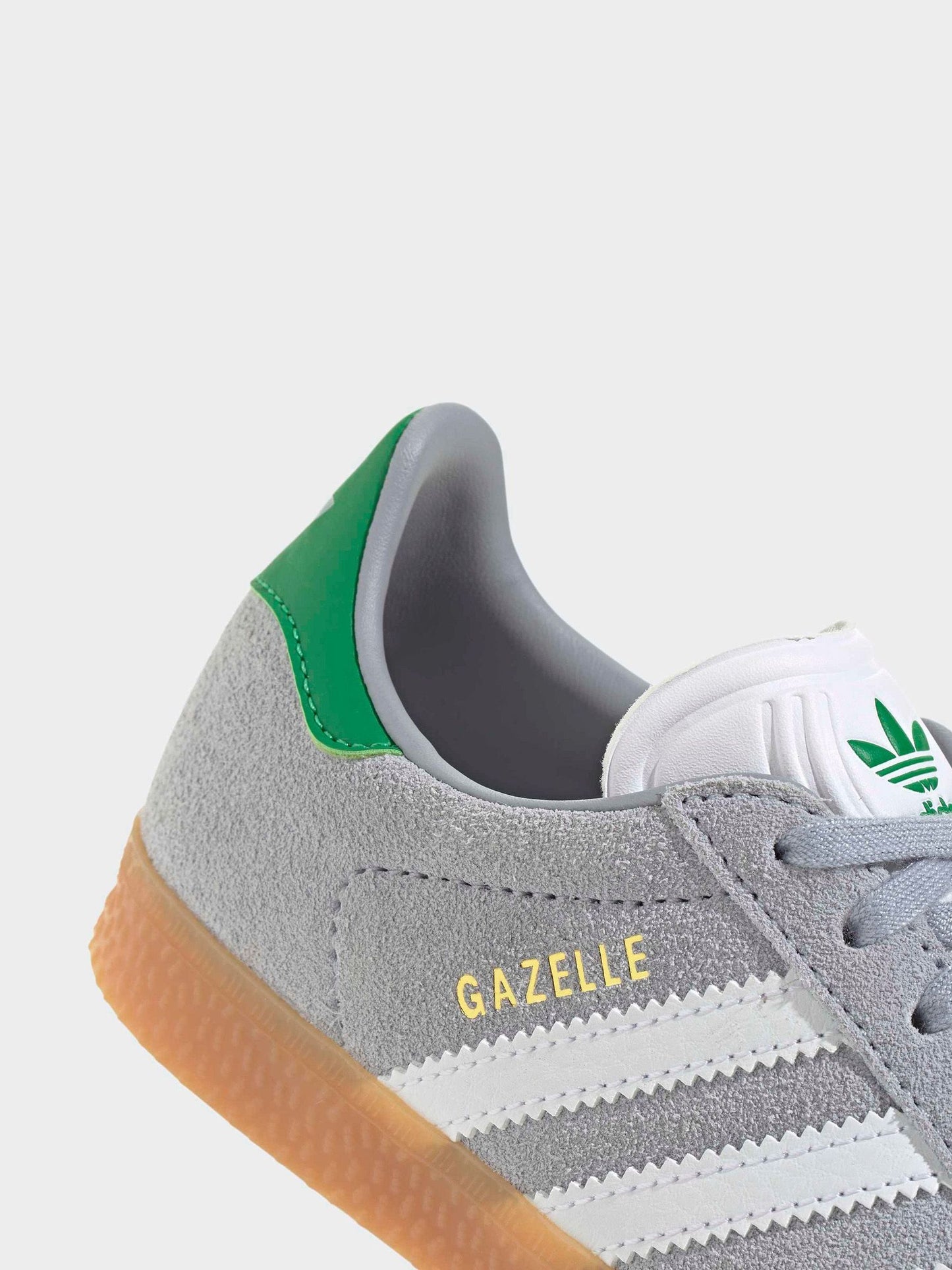 adidas Originals Grey/White Gazelle Kids Trainers image 6