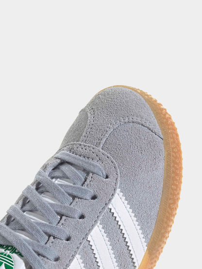 adidas Originals Grey/White Gazelle Kids Trainers image 7