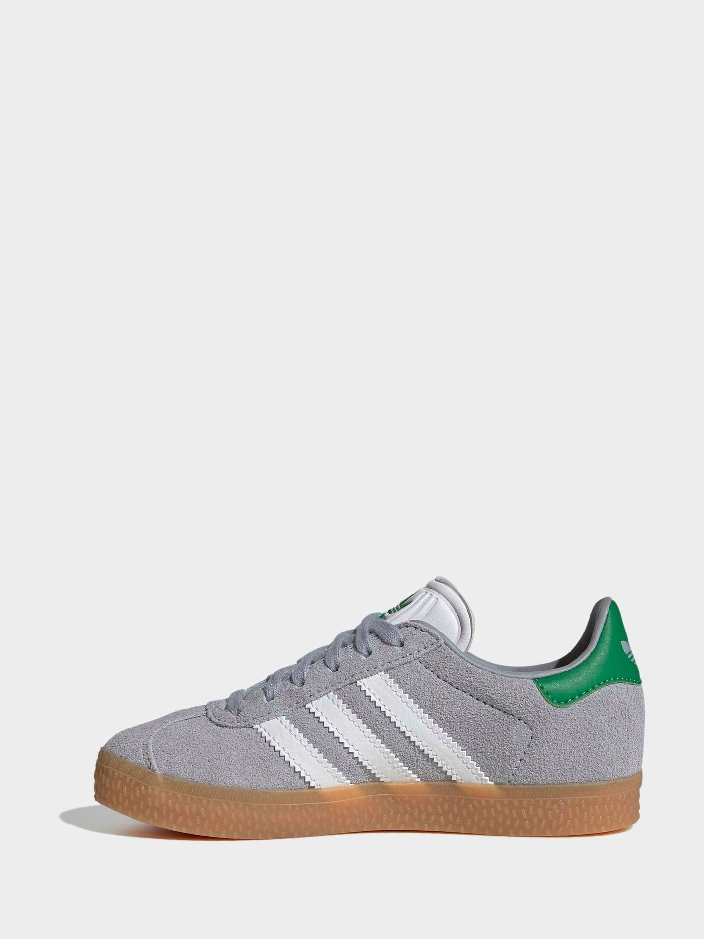 adidas Originals Grey/White Gazelle Kids Trainers image 8