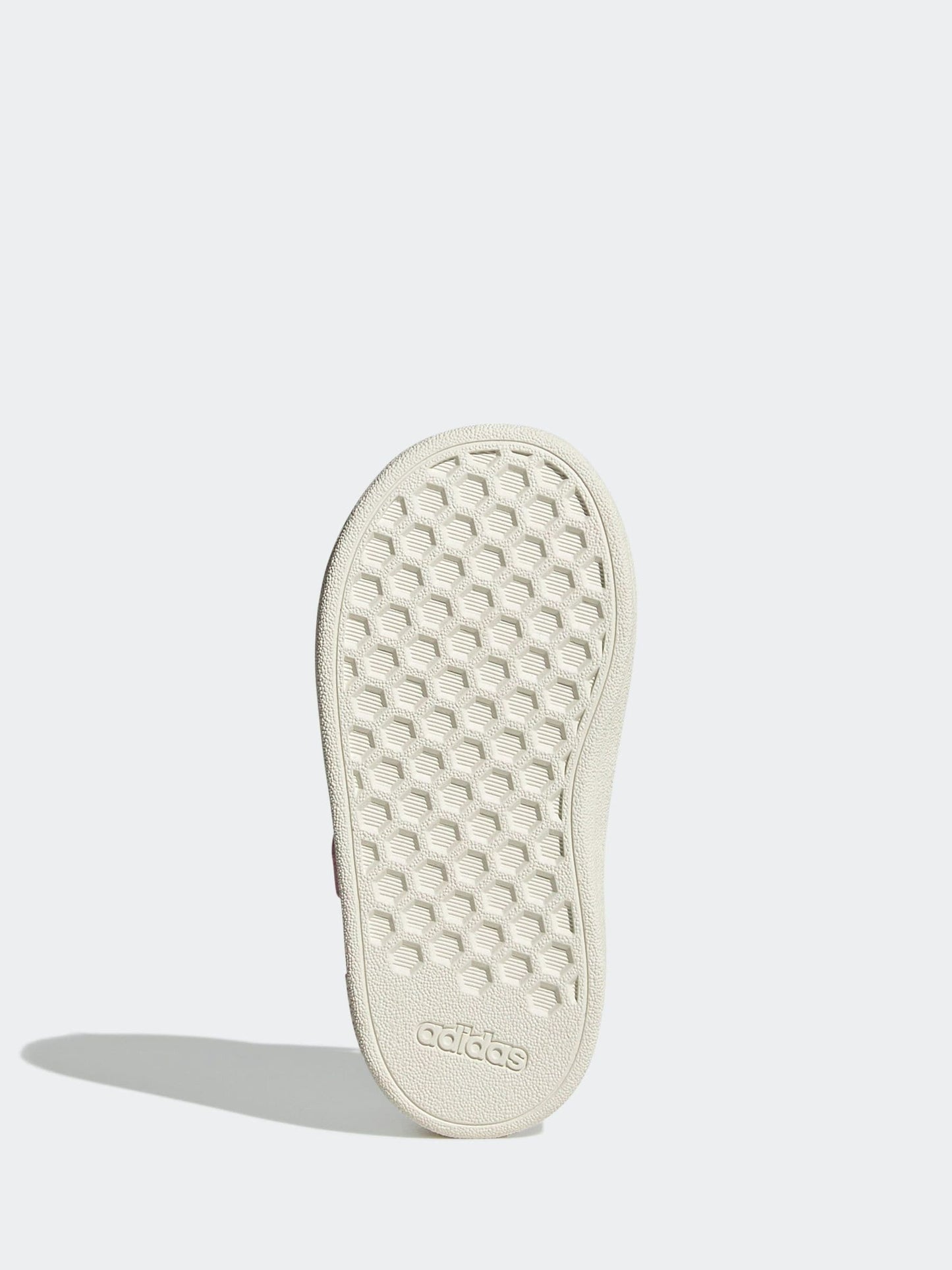 adidas Pink/White Grand Court 2.0 Elastic Lace Infant Trainers image 7