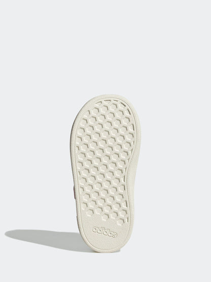 adidas Pink/White Grand Court 2.0 Elastic Lace Infant Trainers image 7