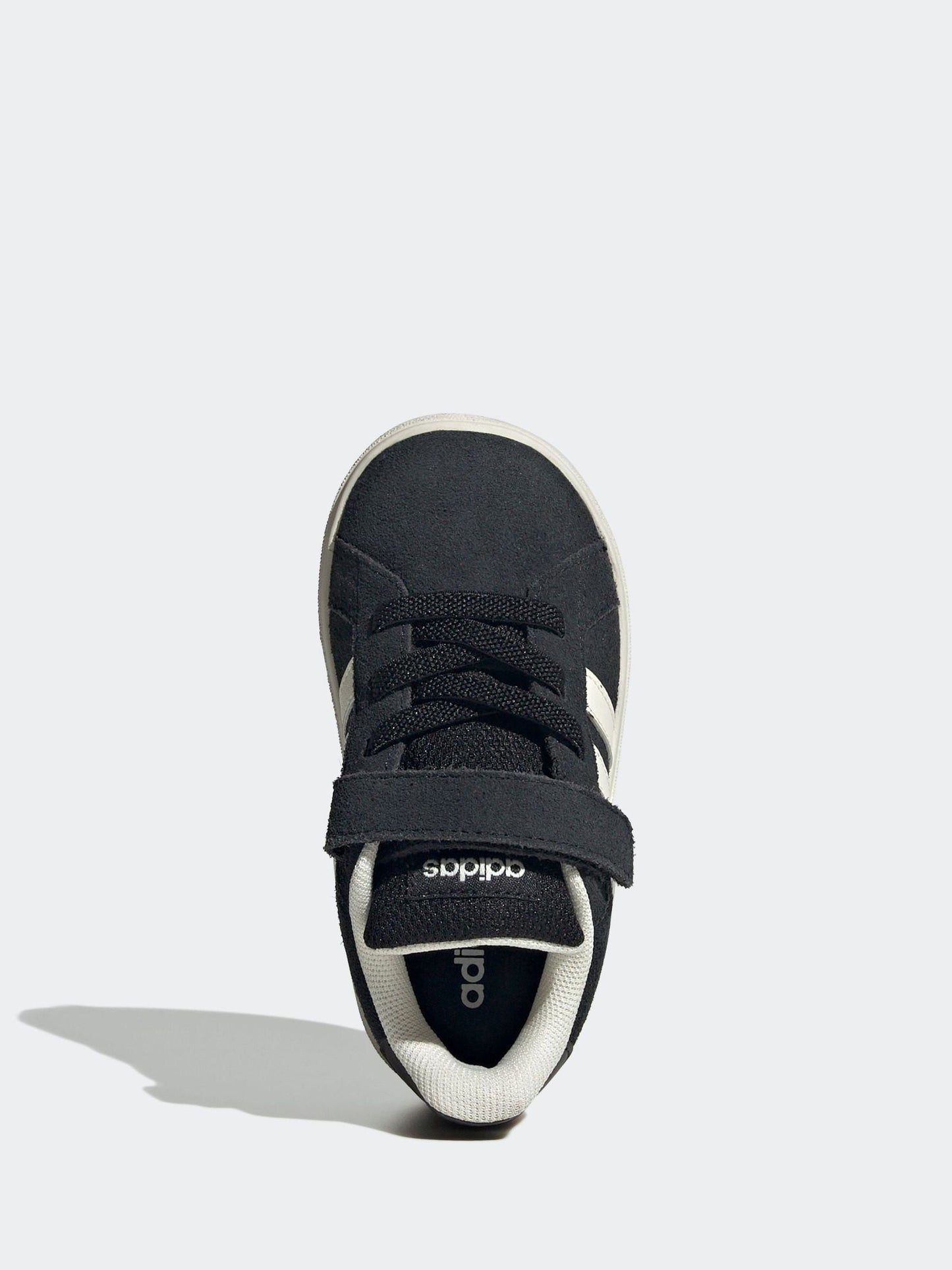 adidas Black Grand Court 2.0 Elastic Lace Infant Trainers image 6