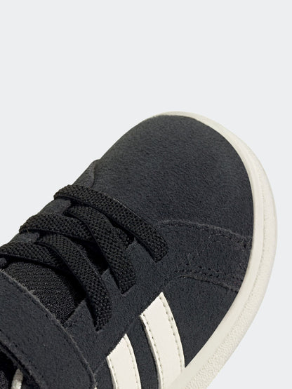 adidas Black Grand Court 2.0 Elastic Lace Infant Trainers image 8