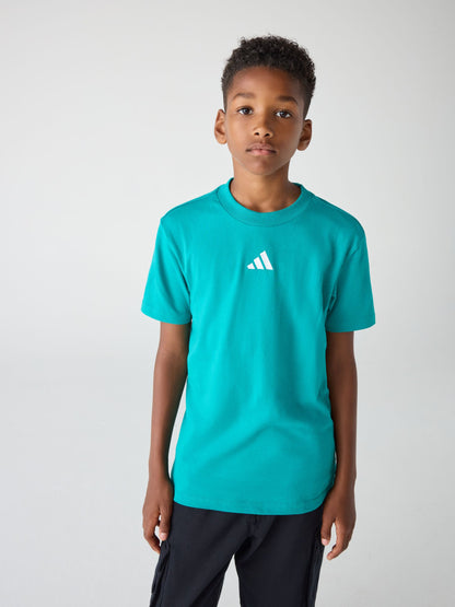 Dsiney Kidz - adidas Teal Green Essentials Kids T-Shirt image 1