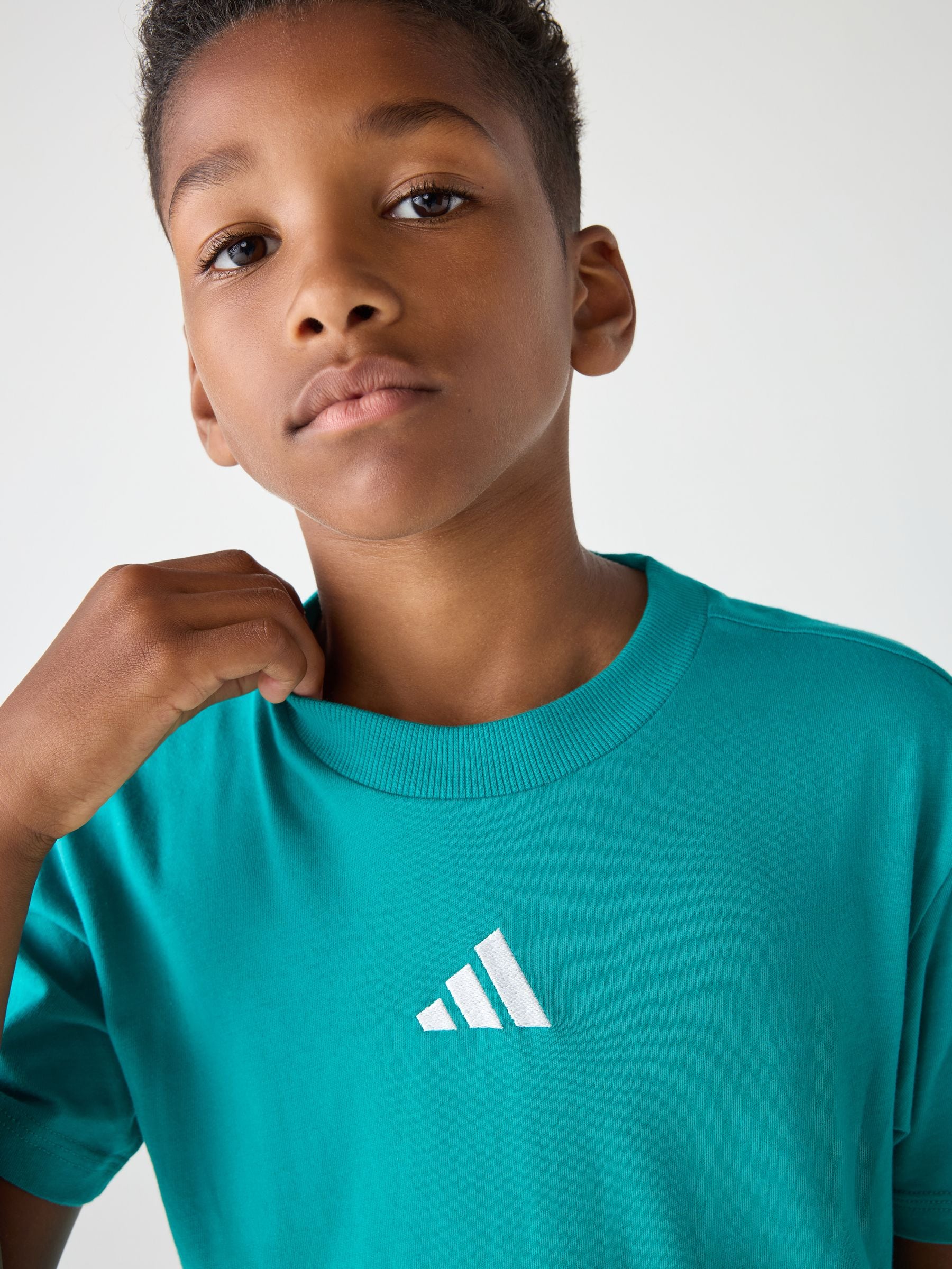Dsiney Kidz - adidas Teal Green Essentials Kids T-Shirt image 5
