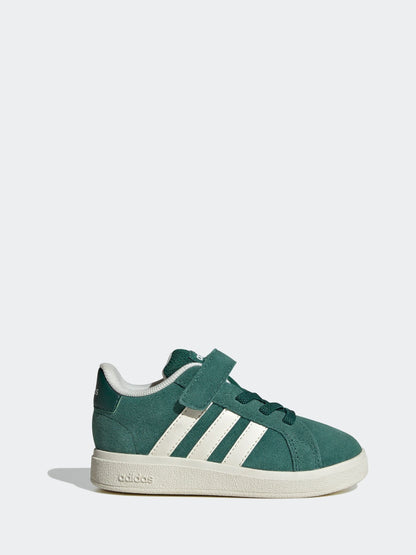 adidas Green Grand Court 2.0 Elastic Lace Infant Trainers image 1