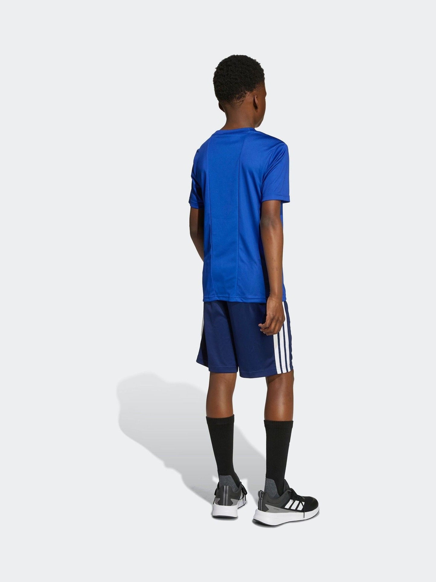 Dsiney Kidz - adidas Blue Train Essentials 3-Stripes Kids T-Shirt & Shorts Set image 2