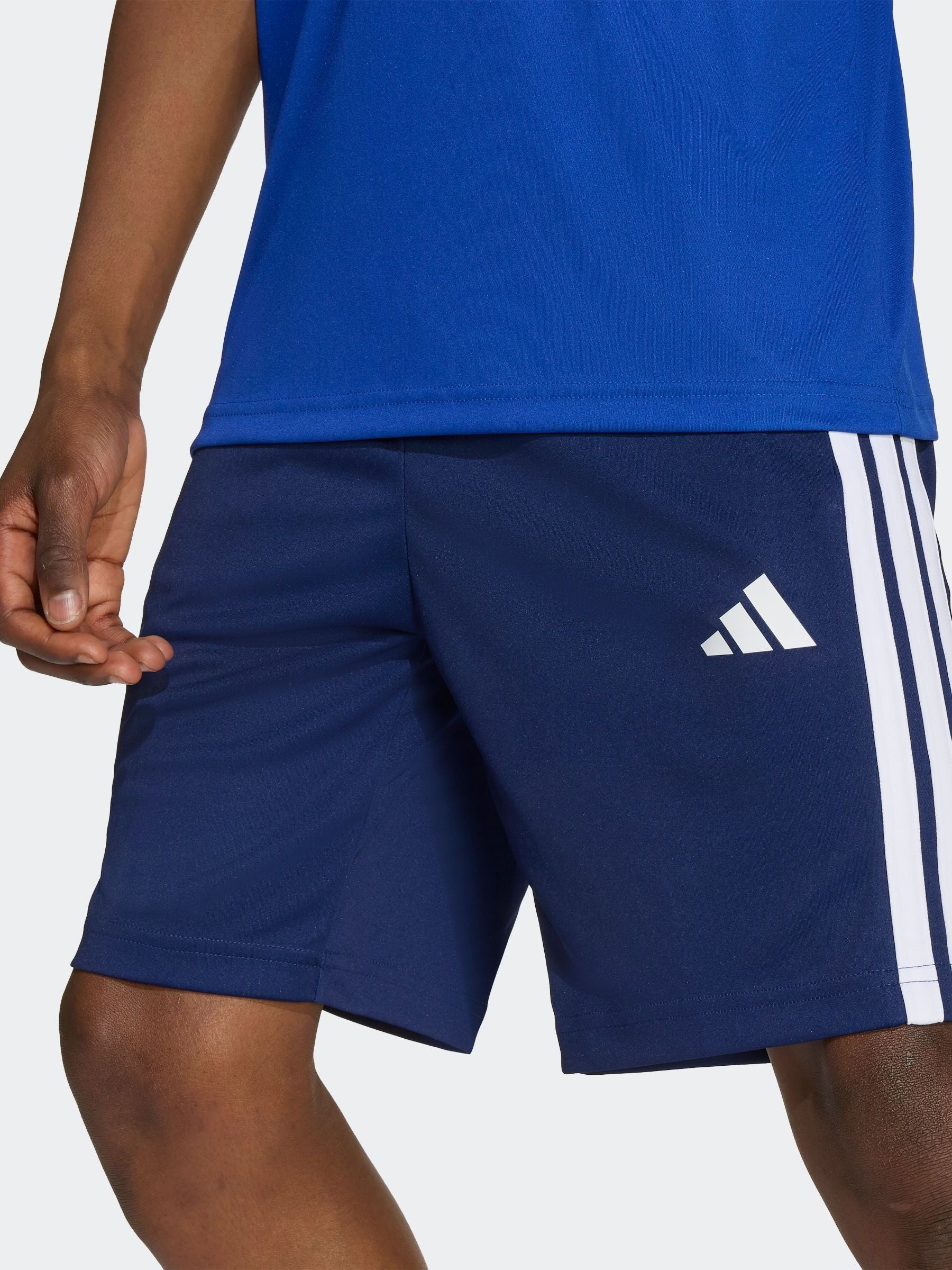 Dsiney Kidz - adidas Blue Train Essentials 3-Stripes Kids T-Shirt & Shorts Set image 5