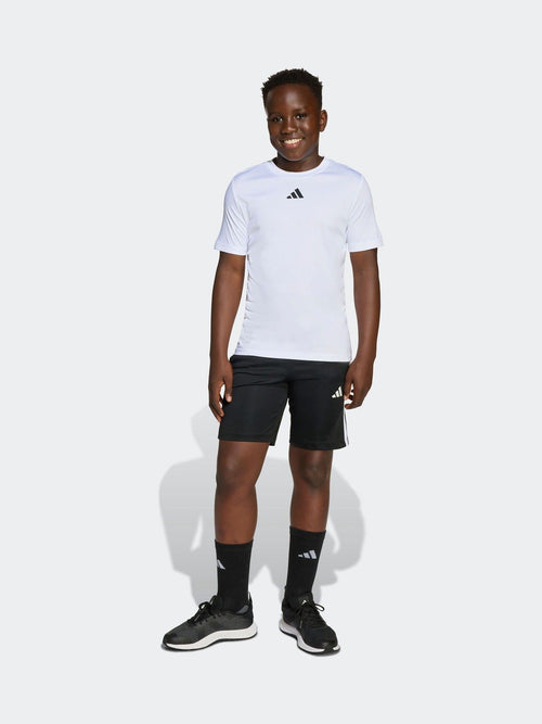 Dsiney Kidz - adidas White Train Essentials 3-Stripes Kids T-Shirt & Shorts Set image 1